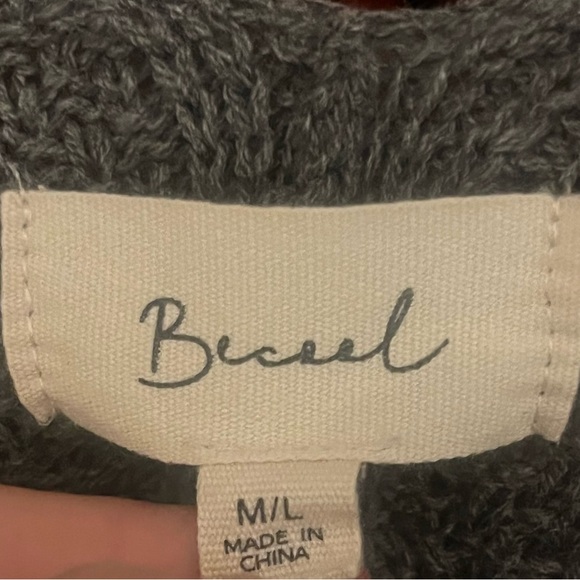 Elegant Open Front Cardigan Sweater - Gray - Picture 2 of 4